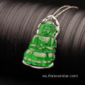 Diamante Jadeite Natural Guanyin Buddha Colgante